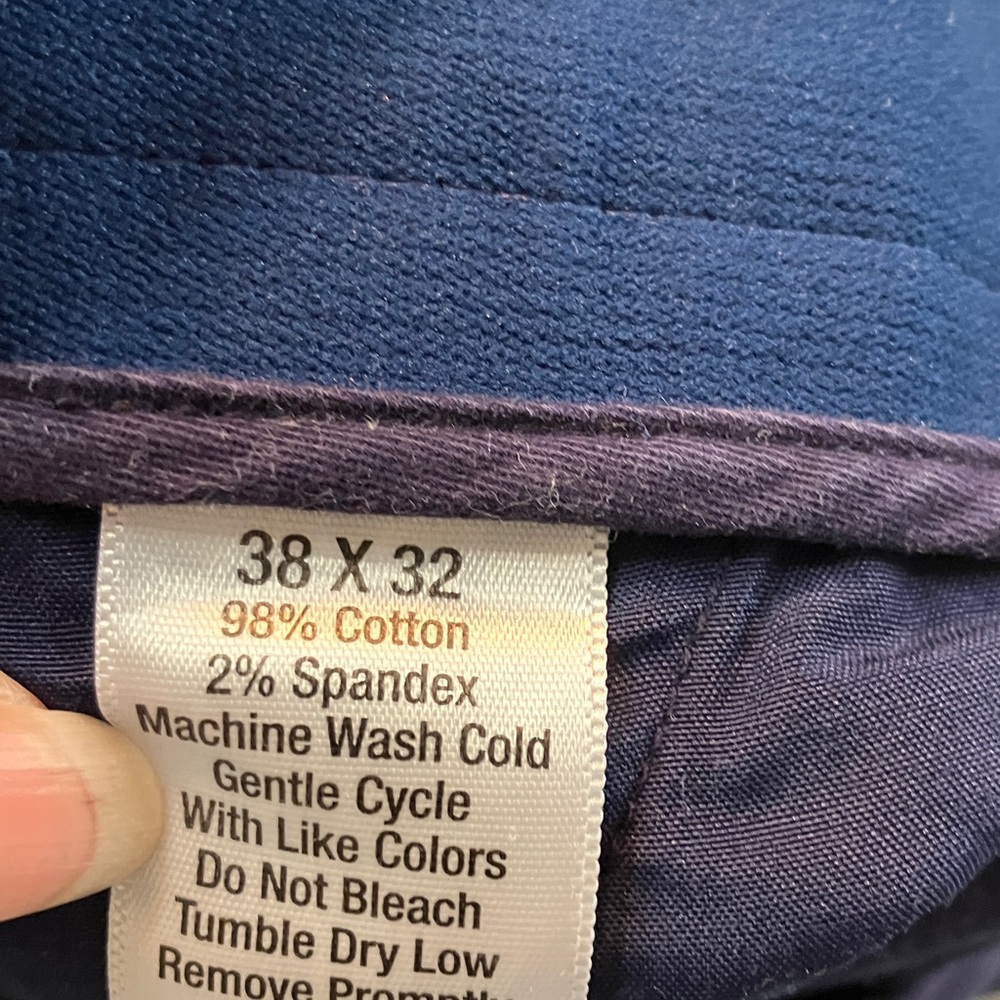 Crown & Ivy motion flex straight fit navy pants 38x32 - Picture 5 of 5